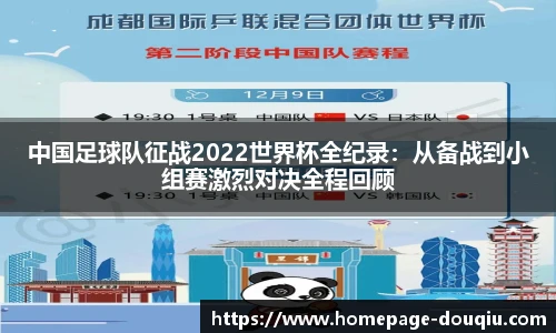 中国足球队征战2022世界杯全纪录：从备战到小组赛激烈对决全程回顾